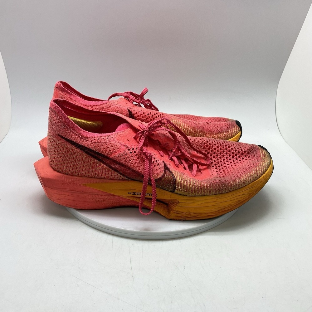 Nike Sneakers Mens 12.5 ZoomX Vaporfly Next% DV4129-600 Pink Running Gym Shoes‎